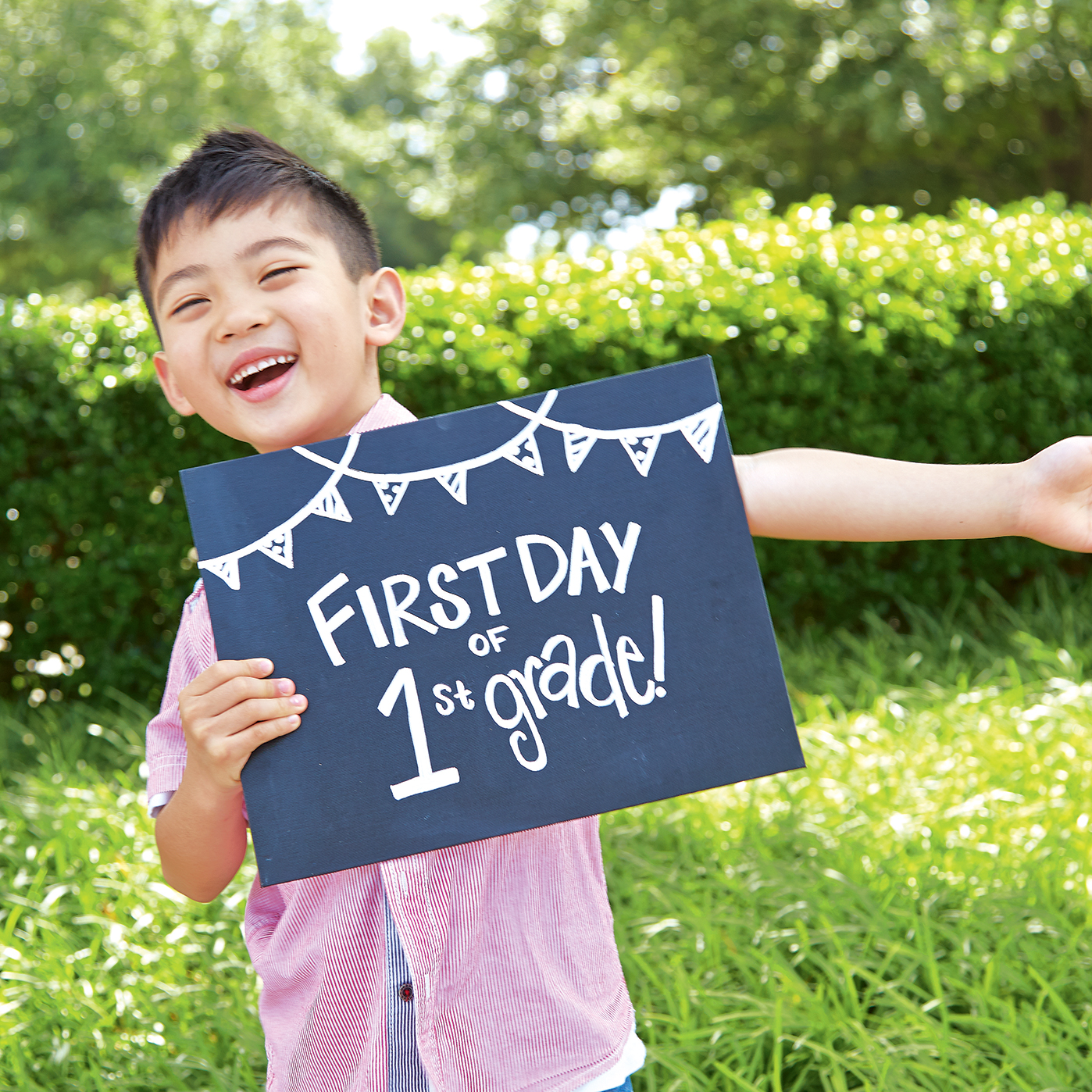 Chalk First Day Of School Sign